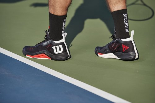 Кросівки Wilson чол. RUSH PRO TOUR MID BK/WH Чорний/Білий/Червоний 6.5