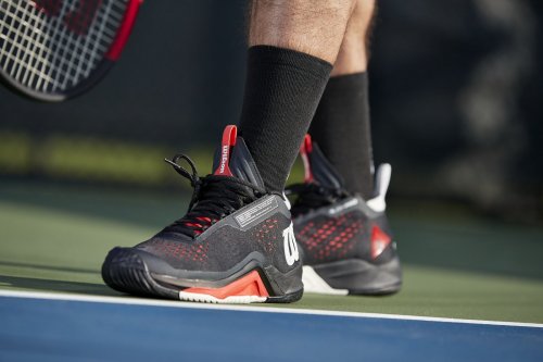 Кросівки Wilson чол. RUSH PRO TOUR MID BK/WH Чорний/Білий/Червоний 6.5