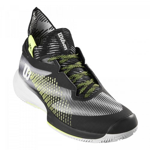 Кроссовки Wilson муж. KAOS RAPIDE SFT CLAY WH/BK/YEL Чёрный/Жёлтый/Белый 10.0