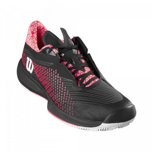 Кроссовки Wilson жен. KAOS SWIFT 1.5 CLAY BK/RD Чёрный/белый/Розовый 7.5
