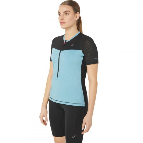 Футболка ASICS FUJITRAIL SS TOP жен. голубой XS