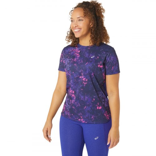 Футболка ASICS ALL OVER PRINT SS TOP жін. фіолетовий XS