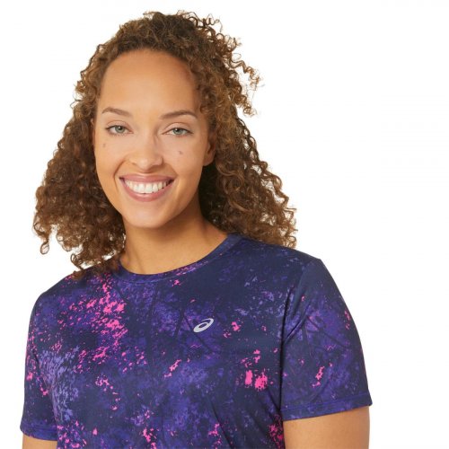Футболка ASICS ALL OVER PRINT SS TOP жін. фіолетовий XS