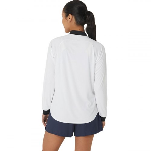 Лонгслив ASICS WOMEN COURT LS 1/2 ZIP TOP жен. белый M
