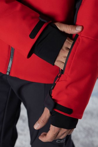 Куртка лыжная CMP мужская JACKET ZIP HOOD красный 50