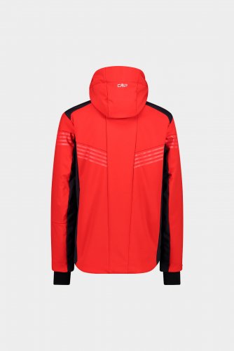 Куртка лижна CMP чоловіча JACKET ZIP HOOD червоний 56