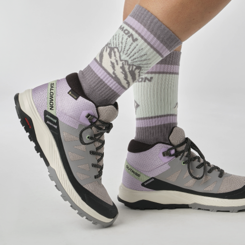 Ботинки Salomon OUTRISE MID GTX W жен. серый 5.5