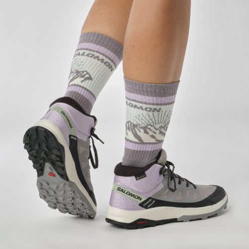 Ботинки Salomon OUTRISE MID GTX W жен. серый 5.5