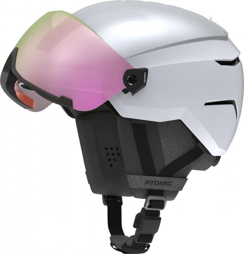Шолом гірськолижний Volant VOLANT AMID VISOR HD PLUS 23-24 сріблястий/білий L 59-63