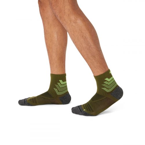 Носки ASICS RACING RUN QUARTER SOCK уни. зеленый II