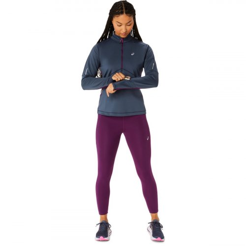 Лонгслив ASICS WINTER RUN 1/2 ZIP MID LAYER жен. синий M