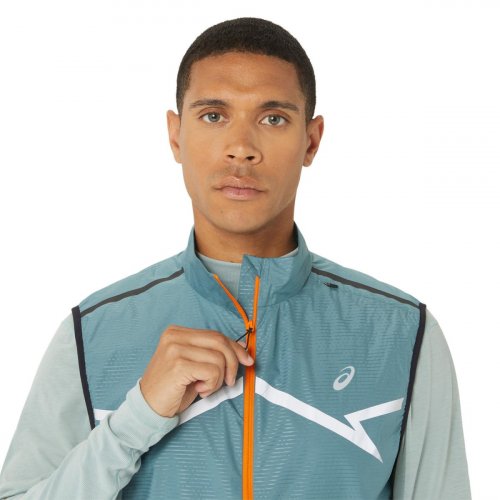 Жилет ASICS LITE-SHOW VEST муж. голубой S