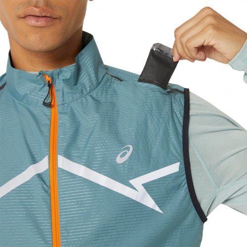 Жилет ASICS LITE-SHOW VEST чол. блакитний M