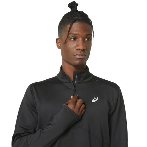 Лонгслив ASICS WINTER RUN 1/2 ZIP MID LAYER муж. черный S