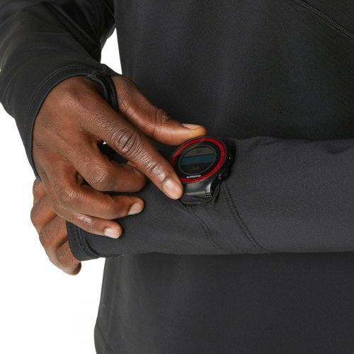 Лонгслив ASICS WINTER RUN 1/2 ZIP MID LAYER муж. черный S