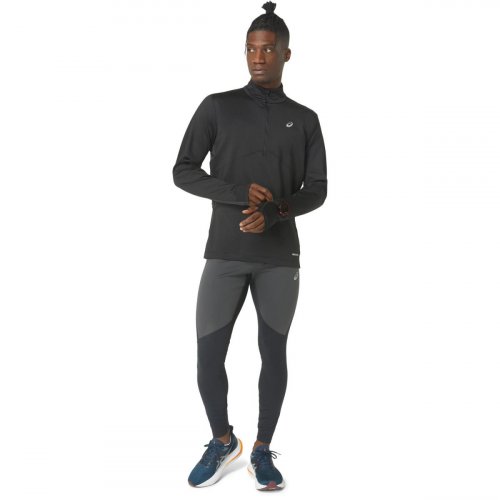 Лонгслив ASICS WINTER RUN 1/2 ZIP MID LAYER муж. черный S