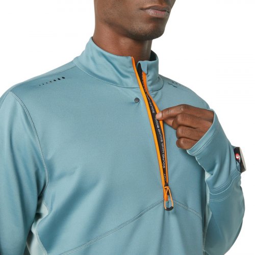 Лонгслив ASICS WINTER RUN 1/2 ZIP MID LAYER муж. голубой S