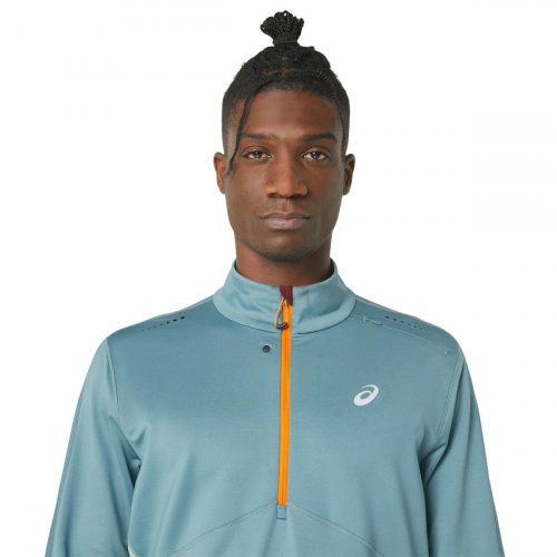 Лонгслив ASICS WINTER RUN 1/2 ZIP MID LAYER муж. голубой S