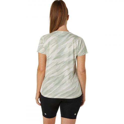 Футболка ASICS CORE ALL OVER PRINT SS TOP жен. серый XS