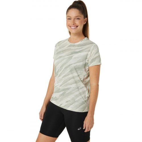 Футболка ASICS CORE ALL OVER PRINT SS TOP жен. серый XS
