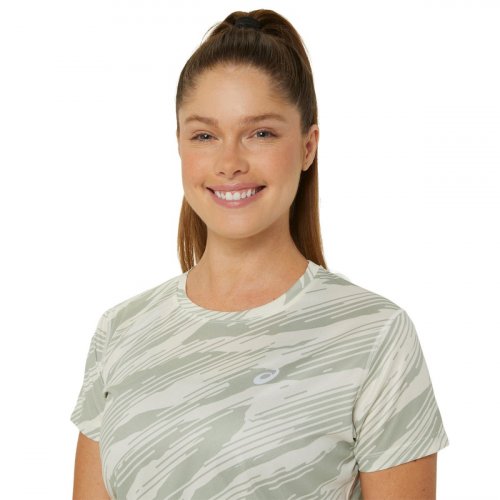 Футболка ASICS CORE ALL OVER PRINT SS TOP жен. серый XS