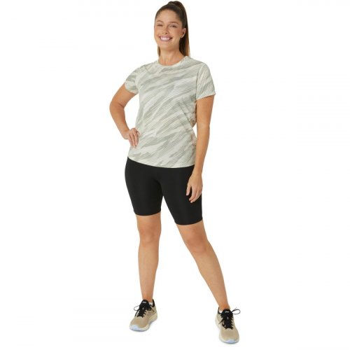 Футболка ASICS CORE ALL OVER PRINT SS TOP жен. серый XS