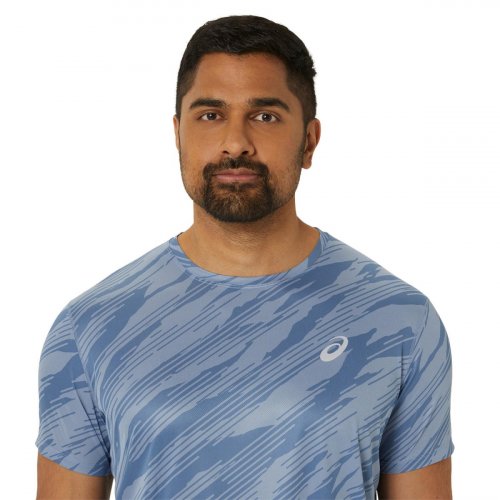 Футболка ASICS CORE ALL OVER PRINT SS TOP муж. синий M