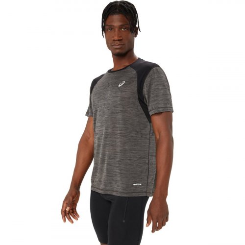 Футболка ASICS ROAD SS TOP муж. серый S