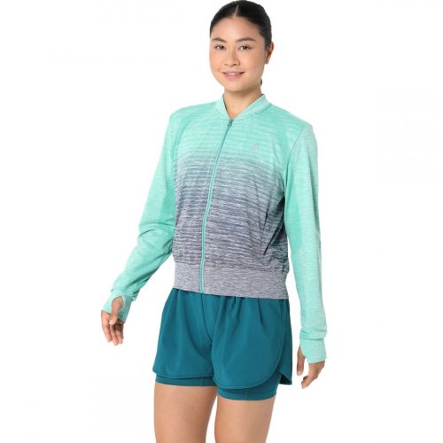 Куртка ASICS NAGINO RUN SEAMLESS JACKET жен. голубой XS