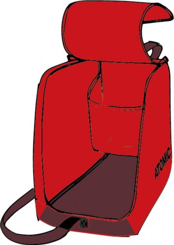 Сумка для горнолыжных ботинок и шлема Atomic 25-26 красный