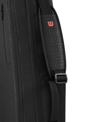 Чехол Wilson CLASH V3 3PK RACQUET BAG BLACK/INFRARED Черный