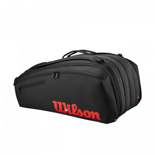 Чехол Wilson CLASH V3 15PK RACQUET BAG BLACK/INFRARED Черный