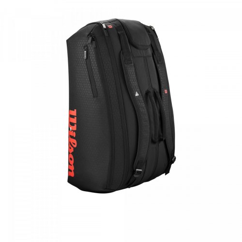 Чехол Wilson CLASH V3 15PK RACQUET BAG BLACK/INFRARED Черный