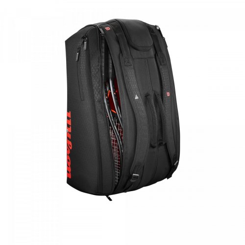 Чехол Wilson CLASH V3 15PK RACQUET BAG BLACK/INFRARED Черный