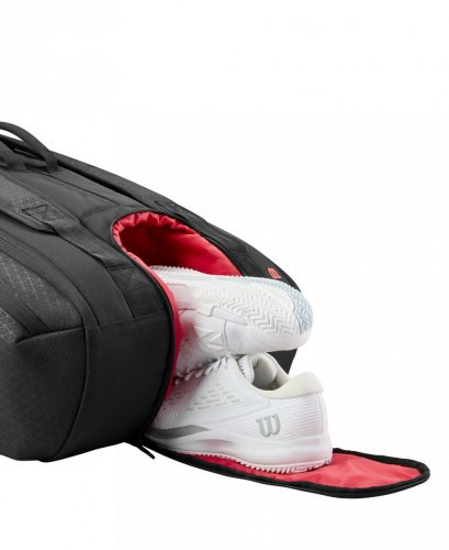 Чехол Wilson CLASH V3 15PK RACQUET BAG BLACK/INFRARED Черный