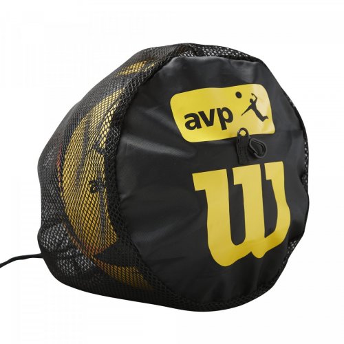 Сумка Wilson VOLLEYBALL SINGLE BALL BAG AVP чёрный/жёлтый OSFA