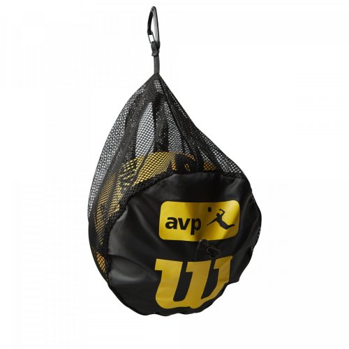 Сумка Wilson VOLLEYBALL SINGLE BALL BAG AVP чёрный/жёлтый OSFA