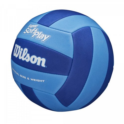 М'яч волейбольний Wilson SUPER SOFT PLAY ROYAL/NAVY синій/блакитний 5