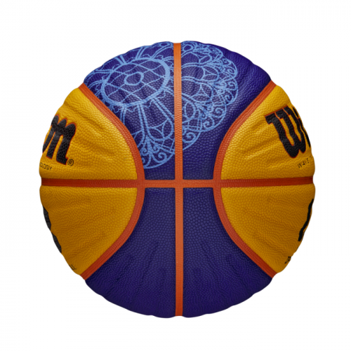 Мяч баскетбольный Мини Wilson FIBA 3X3 MINI BSKT PARIS 2024 SZ3 синийжёлтый 3