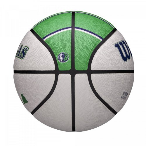 Мяч баскетбольный Wilson NBA TEAM CITY COLLECTOR BSKT DAL MAV SZ7 белый/зелёный 7
