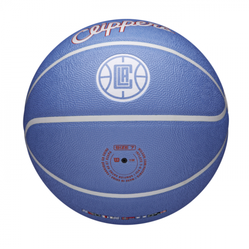 Мяч баскетбольный Wilson NBA TEAM CITY COLLECTOR BSKT LA CLIPPE SZ7 голубой 7