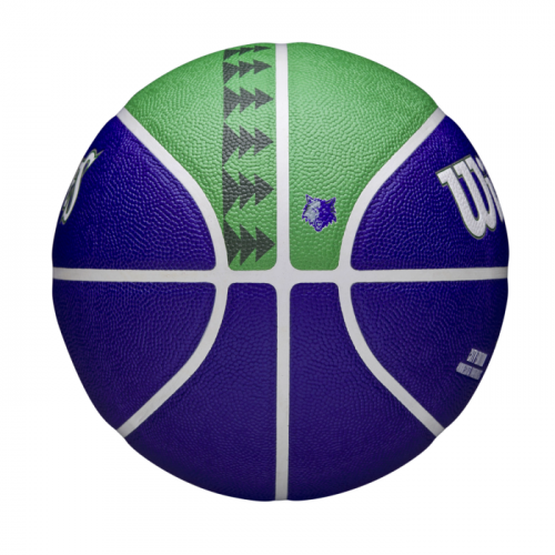 Мяч баскетбольный Wilson NBA TEAM CITY COLLECTOR BSKT MIN TIMBE SZ7 синий/зелёный 7