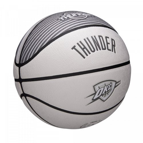 Мяч баскетбольный Wilson NBA TEAM CITY COLLECTOR BSKT OKC THUND SZ7 белый/серый 7