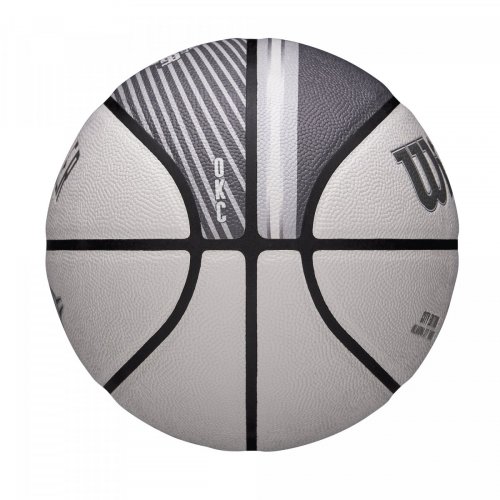 Мяч баскетбольный Wilson NBA TEAM CITY COLLECTOR BSKT OKC THUND SZ7 белый/серый 7