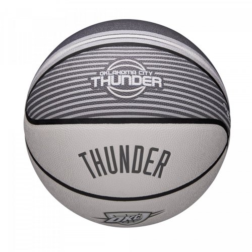 Мяч баскетбольный Wilson NBA TEAM CITY COLLECTOR BSKT OKC THUND SZ7 белый/серый 7