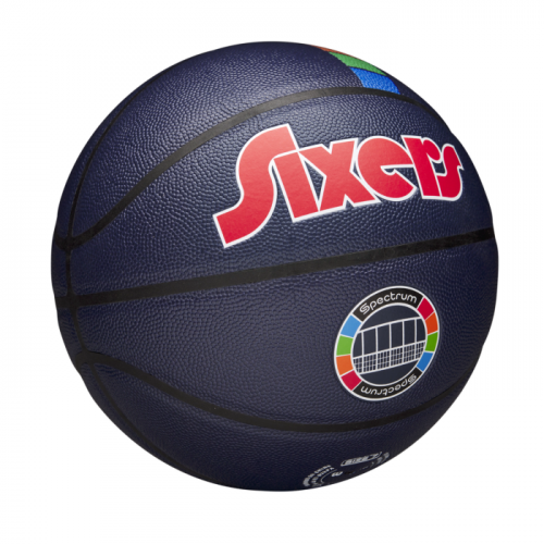 Мяч баскетбольный Wilson NBA TEAM CITY COLLECTOR BSKT PHI 76ERS SZ7 синий/красный 7