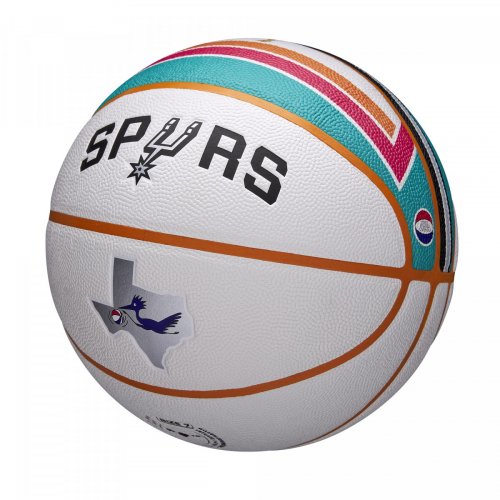 Мяч баскетбольный Wilson NBA TEAM CITY COLLECTOR BSKT SAN SPURS SZ7 белый/голубой 7