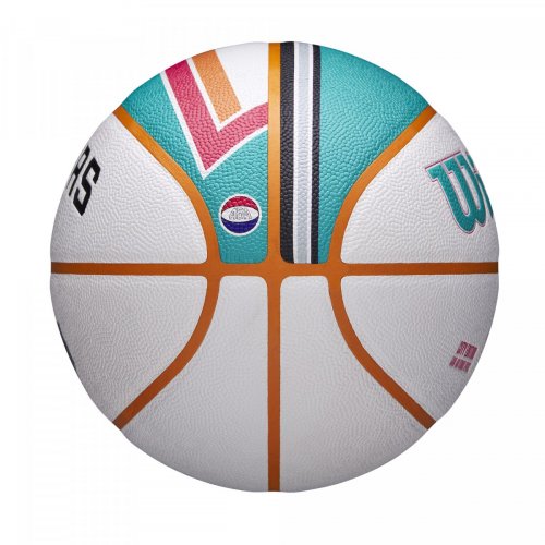 Мяч баскетбольный Wilson NBA TEAM CITY COLLECTOR BSKT SAN SPURS SZ7 белый/голубой 7