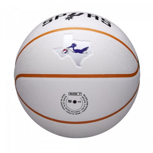 Мяч баскетбольный Wilson NBA TEAM CITY COLLECTOR BSKT SAN SPURS SZ7 белый/голубой 7