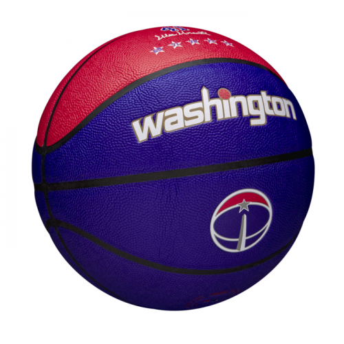 Мяч баскетбольный Wilson NBA TEAM CITY COLLECTOR BSKT WAS WIZAR SZ7 синий/красный 7